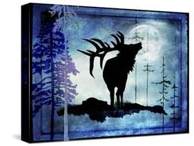 Midnight Elk-LightBoxJournal-Stretched Canvas