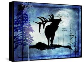 Midnight Elk-LightBoxJournal-Stretched Canvas