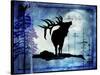 Midnight Elk-LightBoxJournal-Stretched Canvas