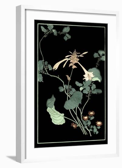 Midnight Floral I-Vision Studio-Framed Art Print