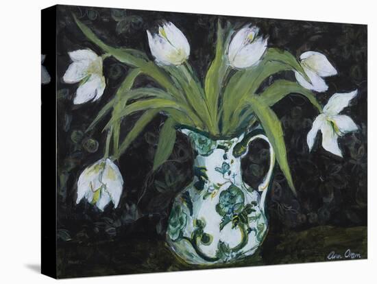 Midnight Floral-Ann Oram-Stretched Canvas