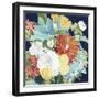 Midnight Florals III-Megan Meagher-Framed Art Print