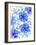 Midnight Flowers I-Melissa Wang-Framed Art Print