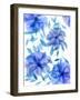 Midnight Flowers II-Melissa Wang-Framed Art Print