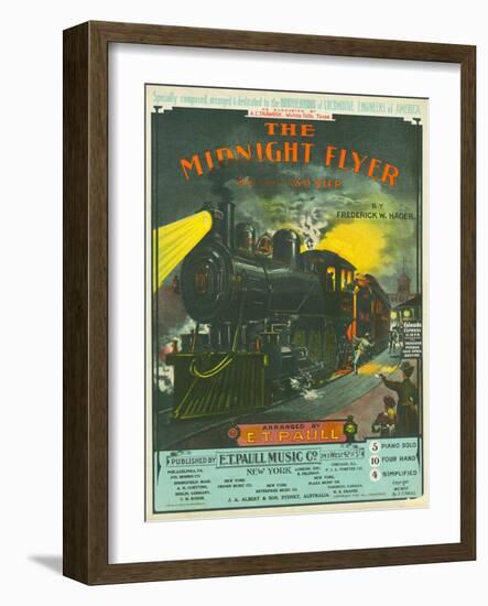Midnight Flyer: March-Two Step-null-Framed Giclee Print