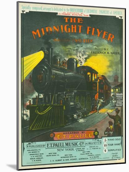 Midnight Flyer: March-Two Step-null-Mounted Giclee Print