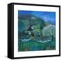 Midnight Garden, 2012-Lisa Graa Jensen-Framed Stretched Canvas