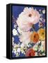 Midnight Garden Flowers I-Allison Pearce-Framed Stretched Canvas