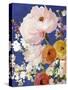 Midnight Garden Flowers I-Allison Pearce-Stretched Canvas