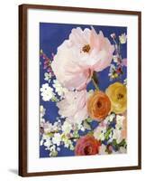 Midnight Garden Flowers I-Allison Pearce-Framed Art Print