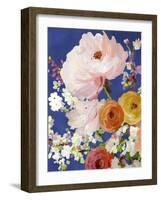 Midnight Garden Flowers I-Allison Pearce-Framed Art Print