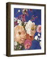 Midnight Garden Flowers I-Allison Pearce-Framed Art Print