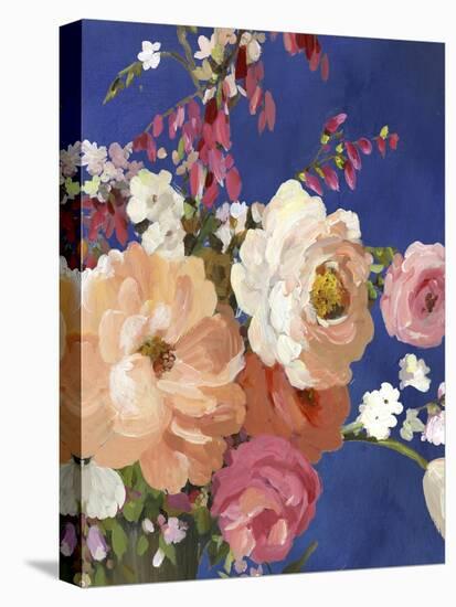 Midnight Garden Flowers I-Allison Pearce-Stretched Canvas