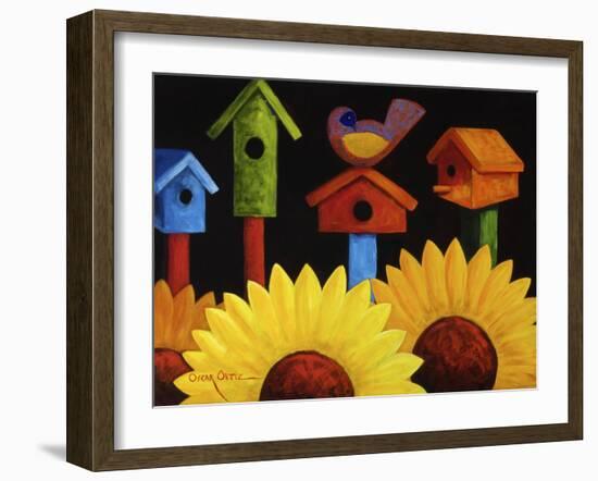 Midnight Garden-Oscar Ortiz-Framed Giclee Print