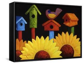 Midnight Garden-Oscar Ortiz-Framed Stretched Canvas