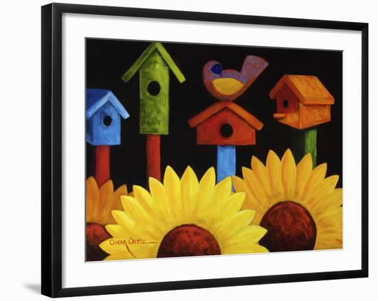 Midnight Garden-Oscar Ortiz-Framed Giclee Print