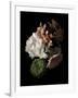 Midnight Hydrangea-Julie Greenwood-Framed Art Print