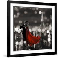 Midnight in Paris (BW)-Dianne Loumer-Framed Giclee Print