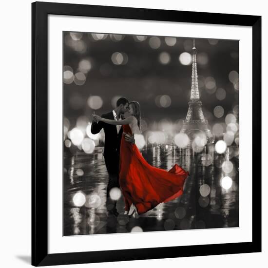 Midnight in Paris (BW)-Dianne Loumer-Framed Giclee Print