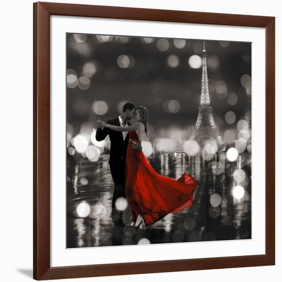 Midnight in Paris (BW)-Dianne Loumer-Framed Giclee Print