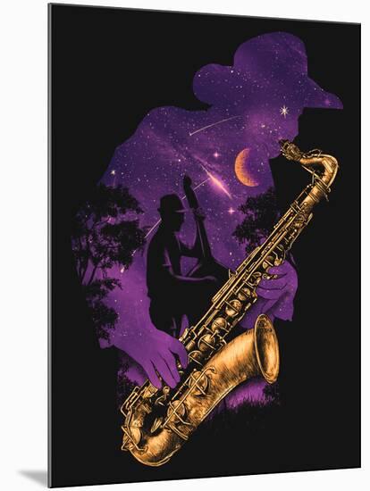 Midnight Jazz-null-Mounted Poster