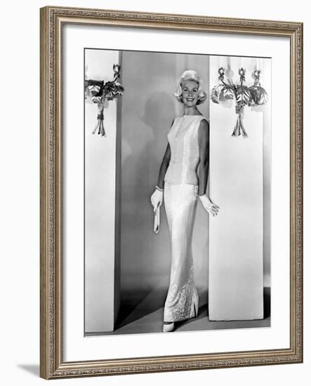 Midnight Lace, Doris Day, 1960, Evening Gown Designed by Irene-null-Framed Photo