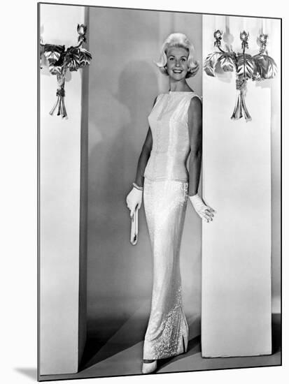 Midnight Lace, Doris Day, 1960, Evening Gown Designed by Irene-null-Mounted Photo