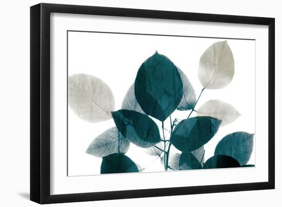 Midnight Leaves 1-Kimberly Allen-Framed Art Print