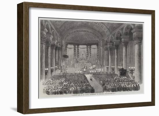 Midnight Mass at St Mary'S, Moorfields, on Christmas Eve-John Williamson-Framed Giclee Print