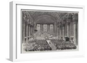 Midnight Mass at St Mary'S, Moorfields, on Christmas Eve-John Williamson-Framed Giclee Print