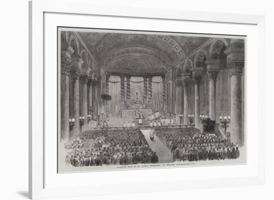 Midnight Mass at St Mary'S, Moorfields, on Christmas Eve-John Williamson-Framed Giclee Print