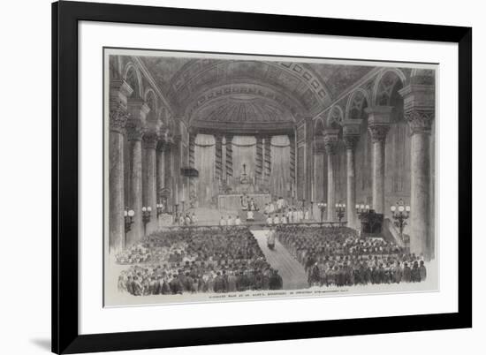 Midnight Mass at St Mary'S, Moorfields, on Christmas Eve-John Williamson-Framed Giclee Print