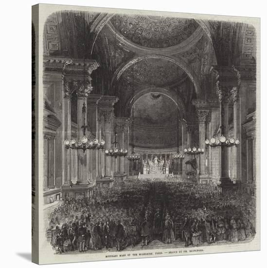 Midnight Mass at the Madeleine, Paris-Pharamond Blanchard-Stretched Canvas