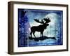 Midnight Moose-LightBoxJournal-Framed Giclee Print