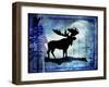 Midnight Moose-LightBoxJournal-Framed Giclee Print