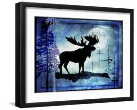 Midnight Moose-LightBoxJournal-Framed Giclee Print