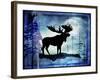 Midnight Moose-LightBoxJournal-Framed Giclee Print