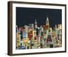 Midnight Over Manhattan-Andy Burgess-Framed Giclee Print