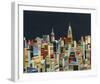 Midnight Over Manhattan-Andy Burgess-Framed Giclee Print