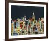 Midnight Over Manhattan-Andy Burgess-Framed Giclee Print