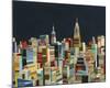 Midnight Over Manhattan-Andy Burgess-Mounted Giclee Print