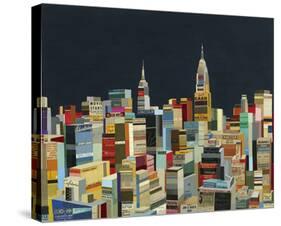 Midnight Over Manhattan-Andy Burgess-Stretched Canvas