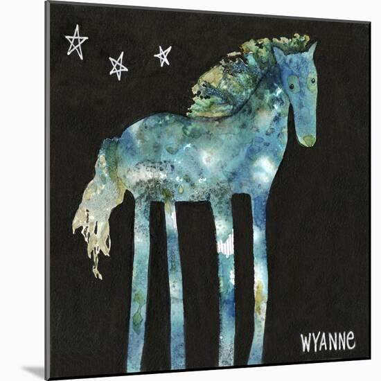 Midnight Pony-Wyanne-Mounted Giclee Print