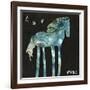 Midnight Pony-Wyanne-Framed Giclee Print