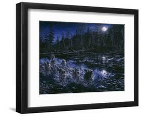 Midnight Pursuit-Jeff Tift-Framed Premium Giclee Print