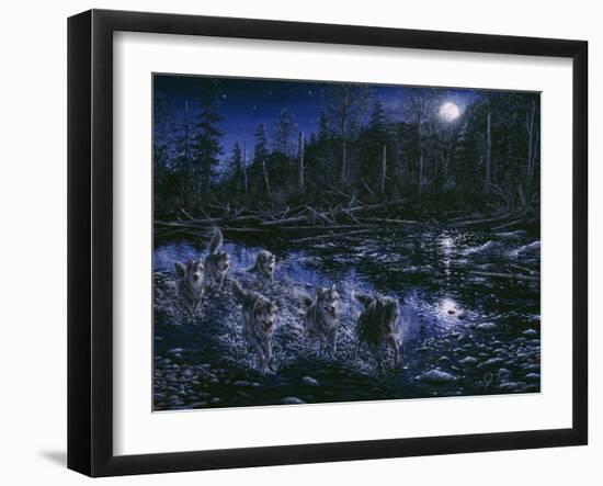 Midnight Pursuit-Jeff Tift-Framed Giclee Print