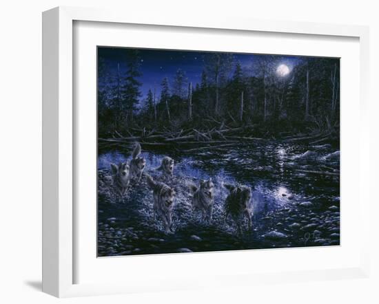 Midnight Pursuit-Jeff Tift-Framed Giclee Print