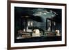 Midnight Race on the Mississippi, Published by Currier and Ives-null-Framed Giclee Print