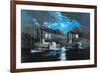 Midnight Race-Currier & Ives-Framed Premium Giclee Print