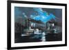 Midnight Race-Currier & Ives-Framed Premium Giclee Print